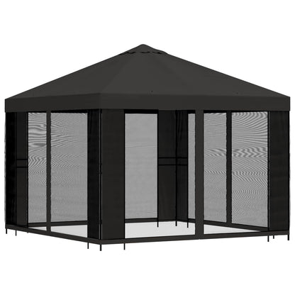 vidaXL Garden Gazebo with Sidewalls 3 x 3 m Anthracite
