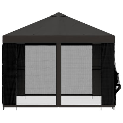 vidaXL Garden Gazebo with Sidewalls 3 x 3 m Anthracite