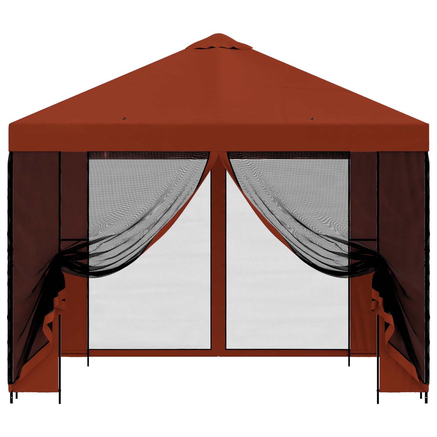 vidaXL Garden Gazebo with Sidewalls 3 x 3 m Terracotta