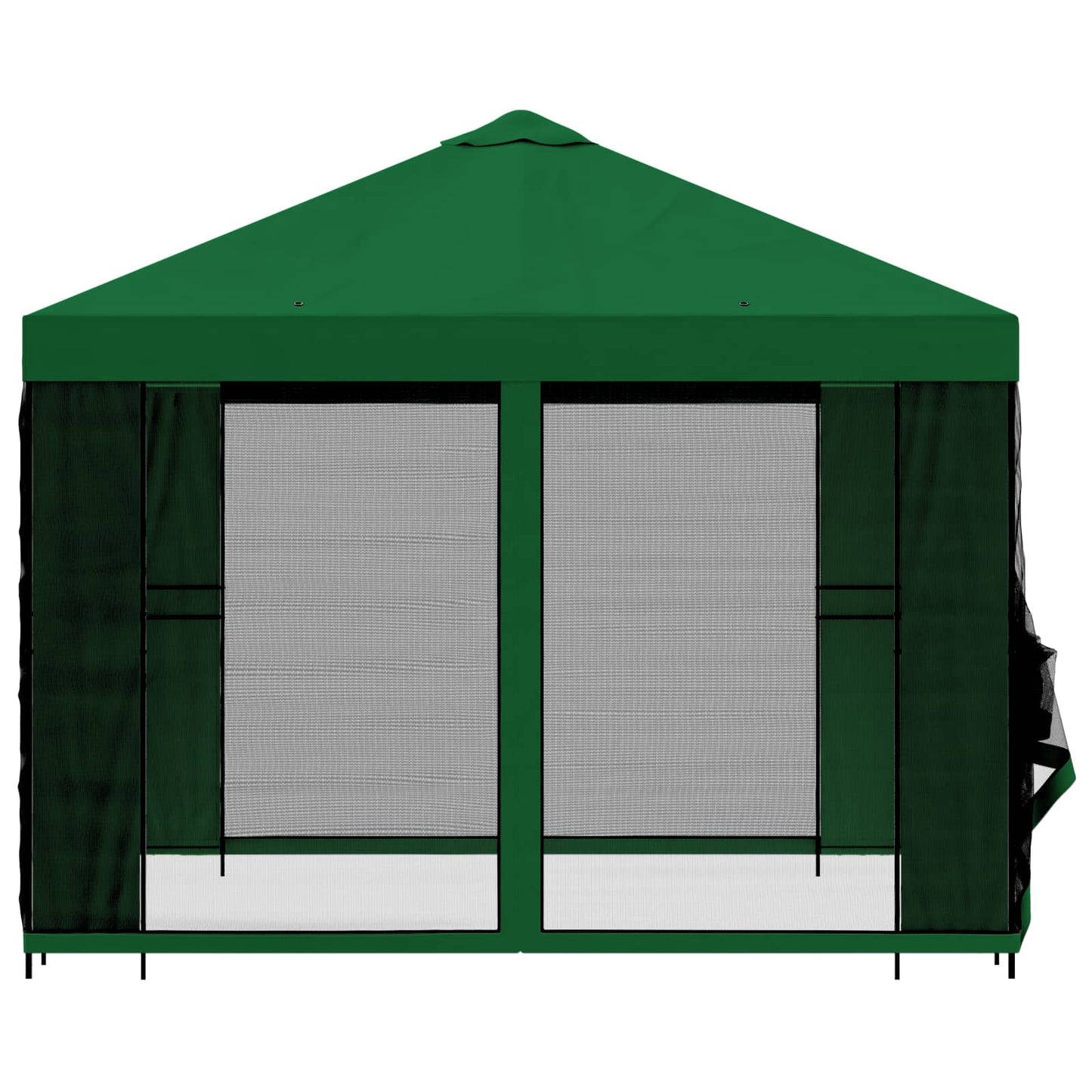 vidaXL Garden Gazebo with Sidewalls 3 x 3 m Green Polyester and Steel