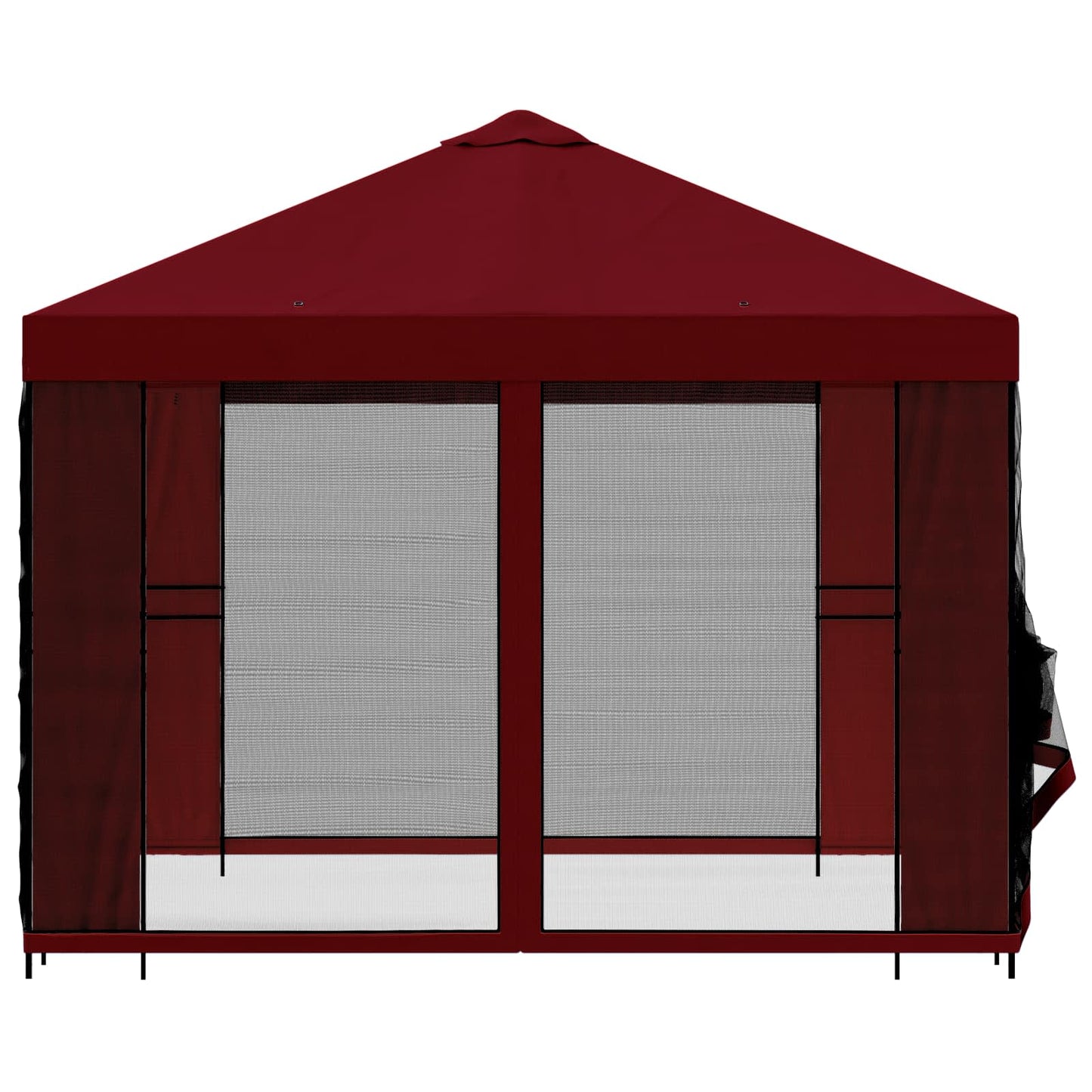 vidaXL Garden Gazebo with Sidewalls 3 x 3 m Burgundy