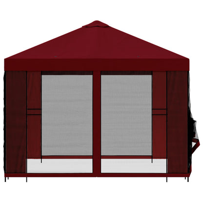 vidaXL Garden Gazebo with Sidewalls 3 x 3 m Burgundy