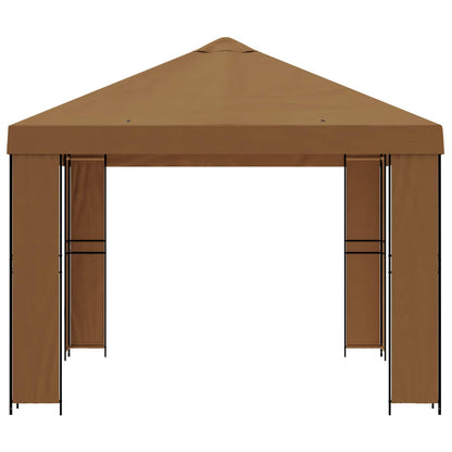 vidaXL Gazebo 4 x 3 m Beige Polyester and Steel 190 gsm