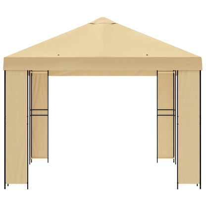 vidaXL Gazebo 4 x 3 m Cream Polyester and Steel 190 gsm