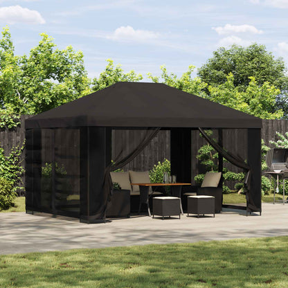 vidaXL Gazebo 4 x 3 m Anthracite Polyester and Steel 190 gsm