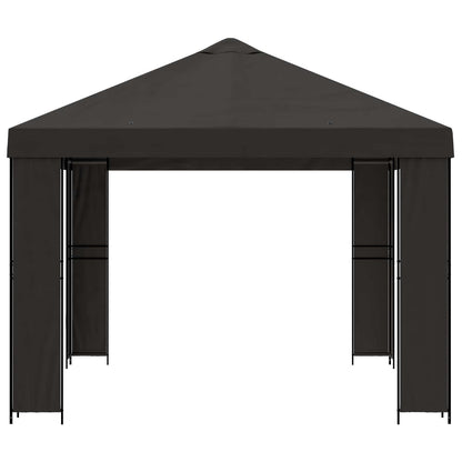 vidaXL Gazebo 4 x 3 m Anthracite Polyester and Steel 190 gsm