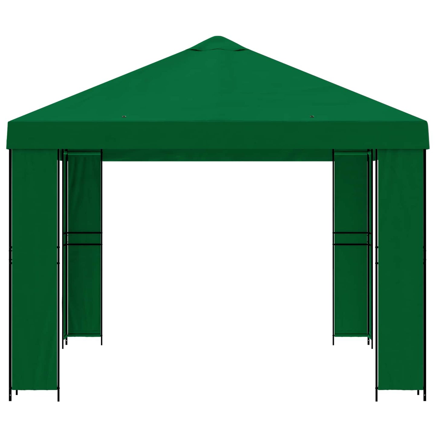 vidaXL Gazebo 4 x 3 m Green Polyester and Steel 190 gsm