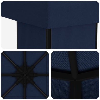 vidaXL Gazebo 4 x 3 m Blue Polyester and Steel 190 gsm