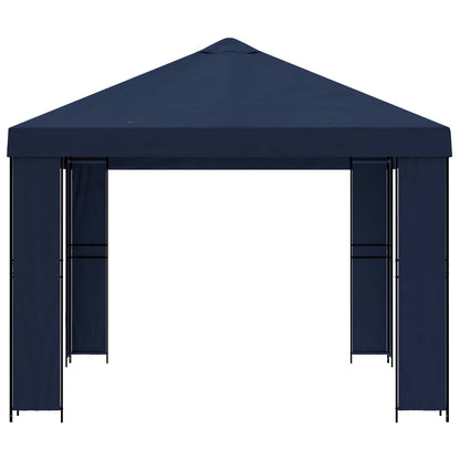 vidaXL Gazebo 4 x 3 m Blue Polyester and Steel 190 gsm