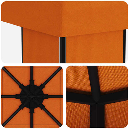 vidaXL Gazebo 4 x 3 m Orange Polyester and Steel 190 gsm