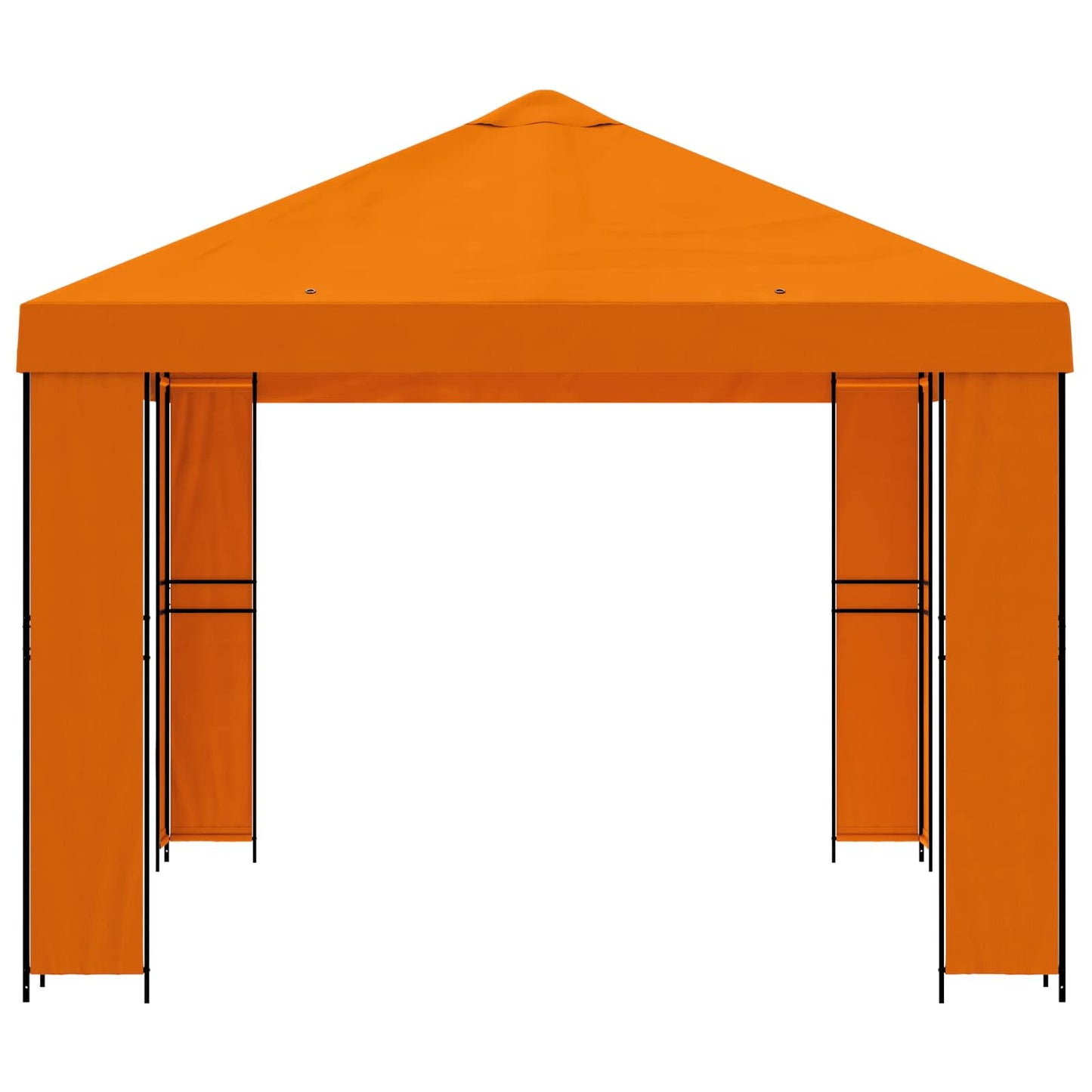 vidaXL Gazebo 4 x 3 m Orange Polyester and Steel 190 gsm