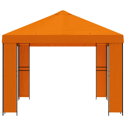 vidaXL Gazebo 4 x 3 m Orange Polyester and Steel 190 gsm