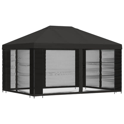vidaXL Garden Gazebo with Sidewalls 4 x 3 m Anthracite