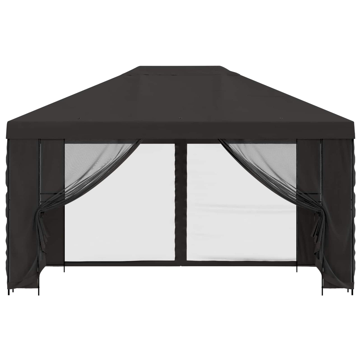 vidaXL Garden Gazebo with Sidewalls 4 x 3 m Anthracite