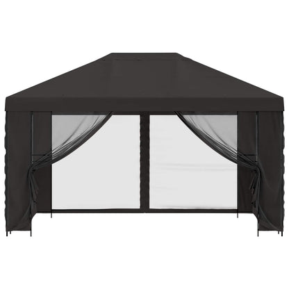 vidaXL Garden Gazebo with Sidewalls 4 x 3 m Anthracite