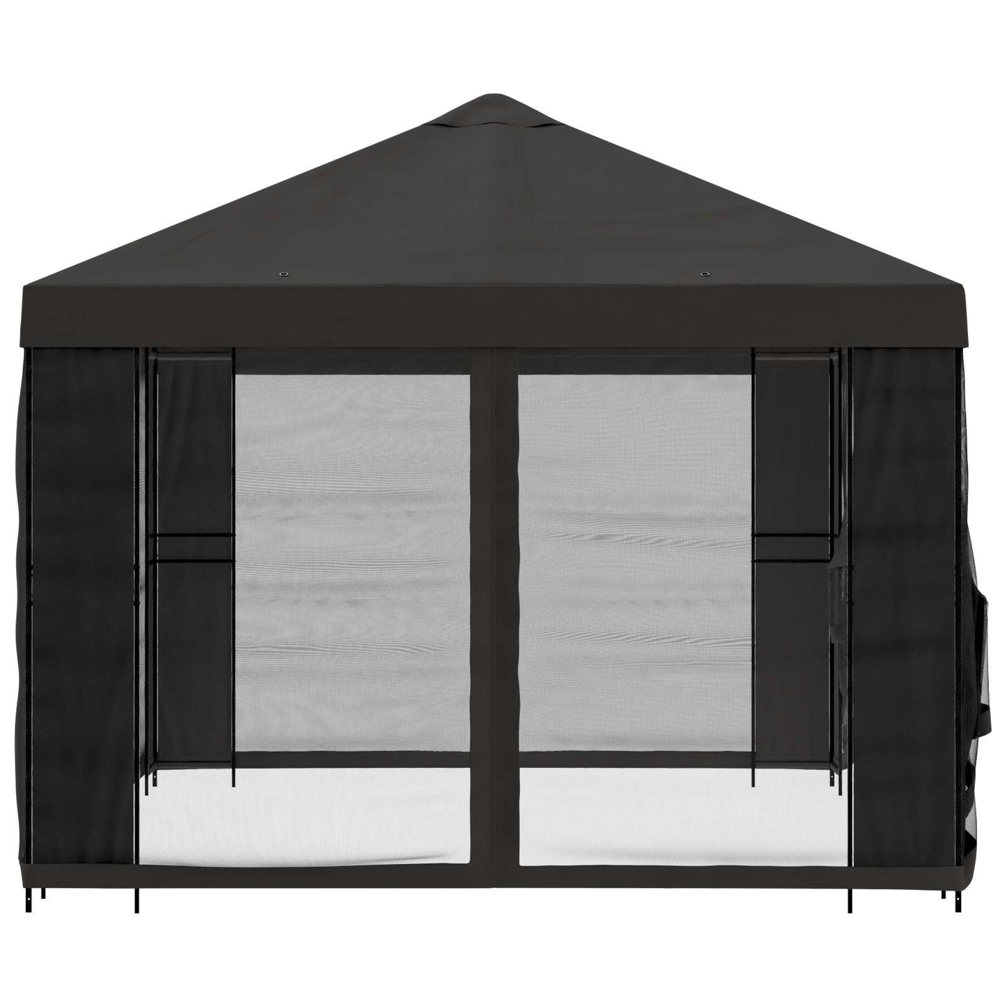 vidaXL Garden Gazebo with Sidewalls 4 x 3 m Anthracite