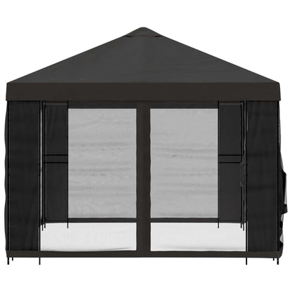 vidaXL Garden Gazebo with Sidewalls 4 x 3 m Anthracite