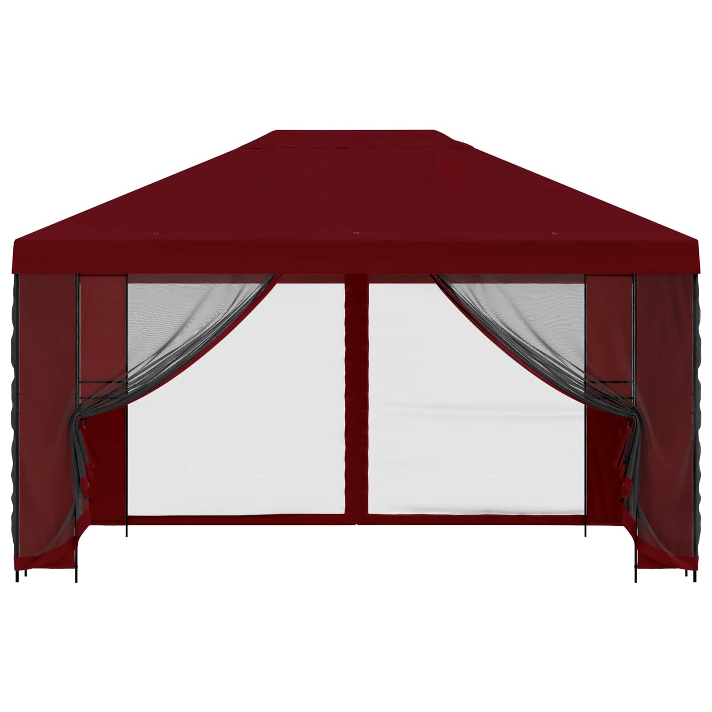 vidaXL Garden Gazebo with Sidewalls 4 x 3 m Burgundy
