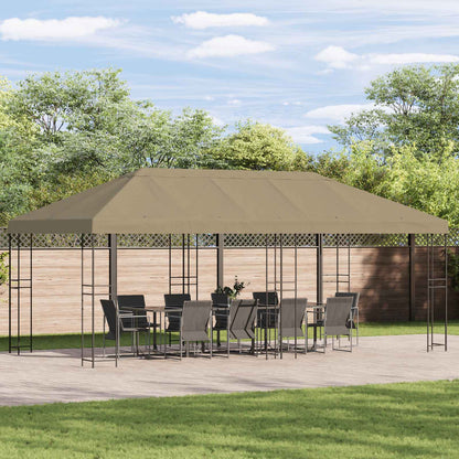 vidaXL Gazebo Canopy Cover 6 x 3 m Beige Polyester 190