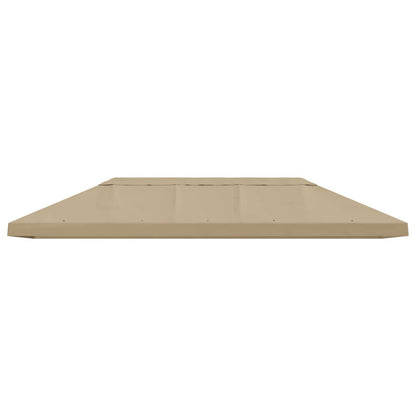 vidaXL Gazebo Canopy Cover 6 x 3 m Beige Polyester 190