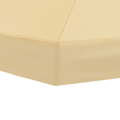 vidaXL Gazebo Canopy Cover 6 x 3 m Cream Polyester 190