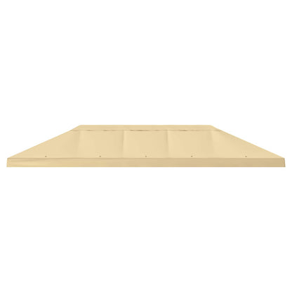 vidaXL Gazebo Canopy Cover 6 x 3 m Cream Polyester 190