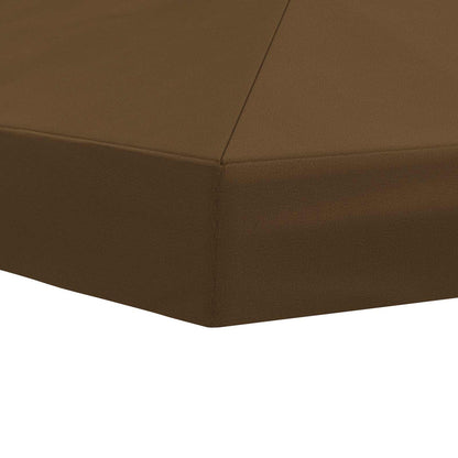 vidaXL Gazebo Canopy Cover 6 x 3 m Taupe Polyester 190