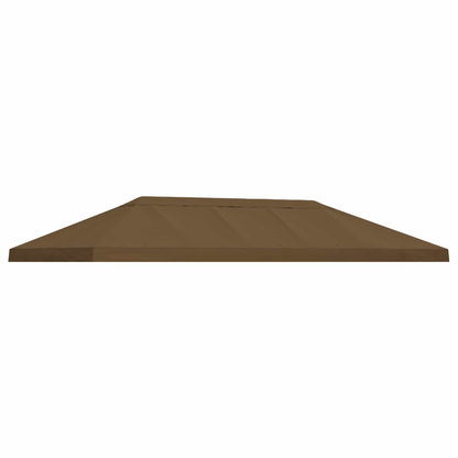 vidaXL Gazebo Canopy Cover 6 x 3 m Taupe Polyester 190