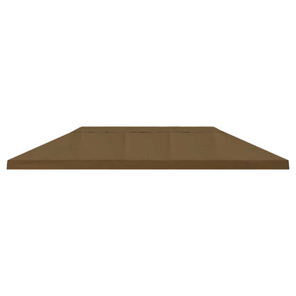 vidaXL Gazebo Canopy Cover 6 x 3 m Taupe Polyester 190