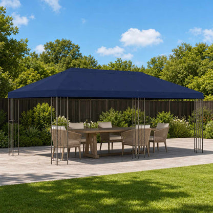 vidaXL Gazebo Canopy Cover 6 x 3 m Blue Polyester 190