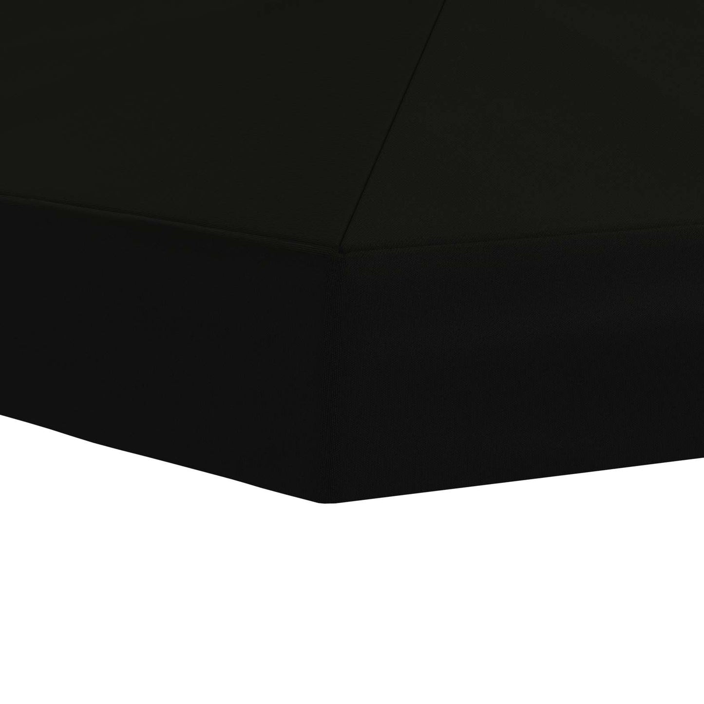 vidaXL Gazebo Canopy Cover 6 x 3 m Black Polyester 190