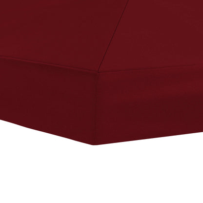 vidaXL Gazebo Canopy Cover 6 x 3 m Burgundy Polyester 190