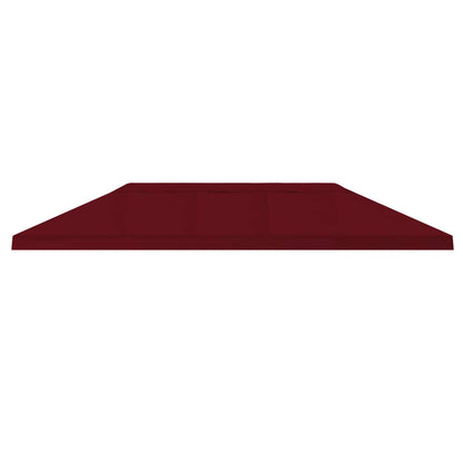 vidaXL Gazebo Canopy Cover 6 x 3 m Burgundy Polyester 190