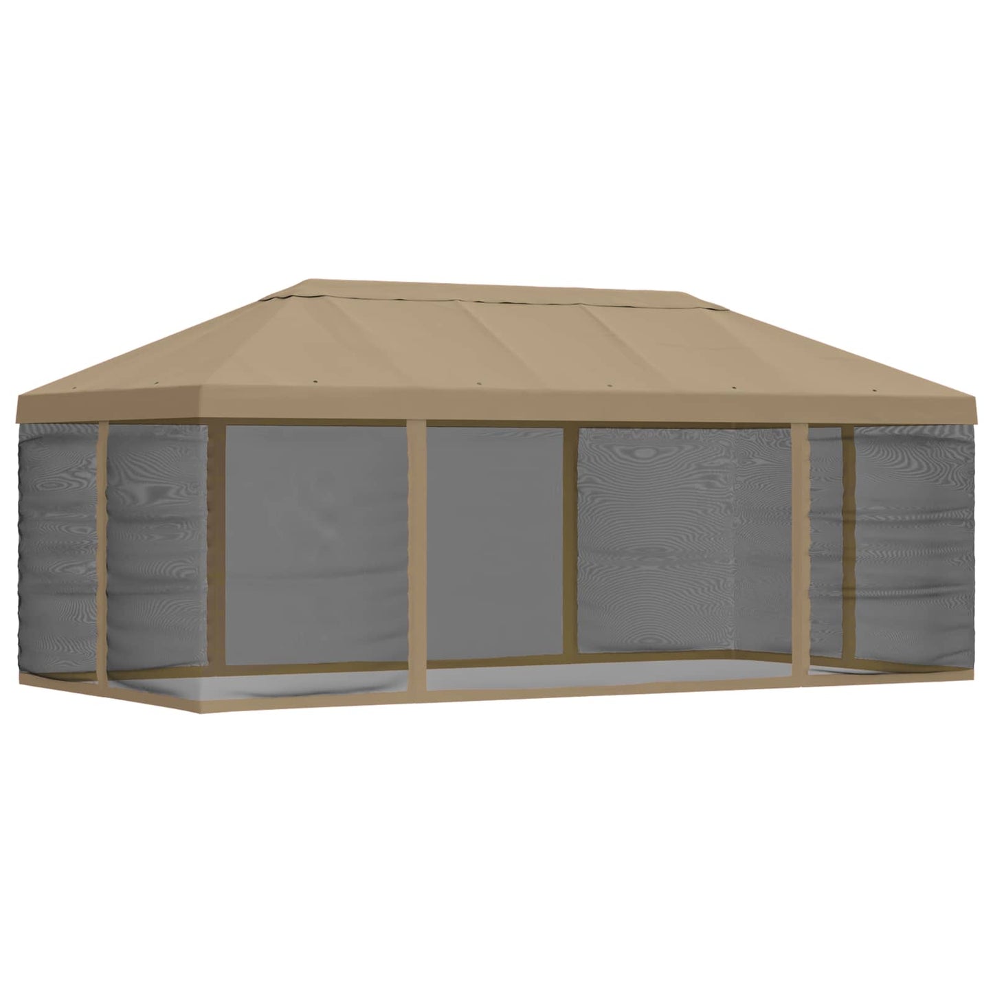 vidaXL Gazebo Cover with Sidewalls 6 x 3 m Beige Polyester 190