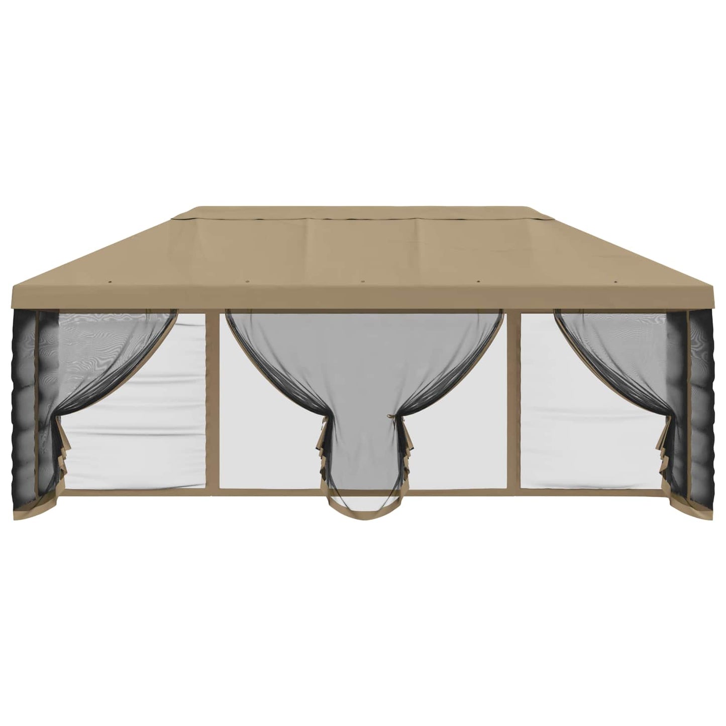 vidaXL Gazebo Cover with Sidewalls 6 x 3 m Beige Polyester 190
