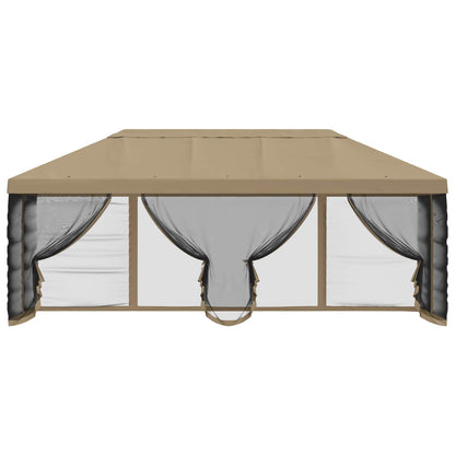 vidaXL Gazebo Cover with Sidewalls 6 x 3 m Beige Polyester 190