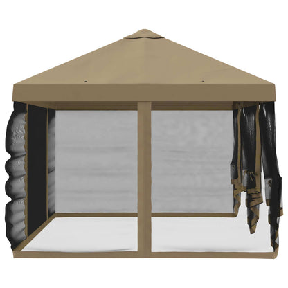 vidaXL Gazebo Cover with Sidewalls 6 x 3 m Beige Polyester 190