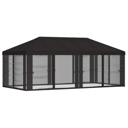 vidaXL Gazebo Cover with Sidewalls 6 x 3 m Anthracite Polyester 190