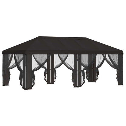 vidaXL Gazebo Cover with Sidewalls 6 x 3 m Anthracite Polyester 190