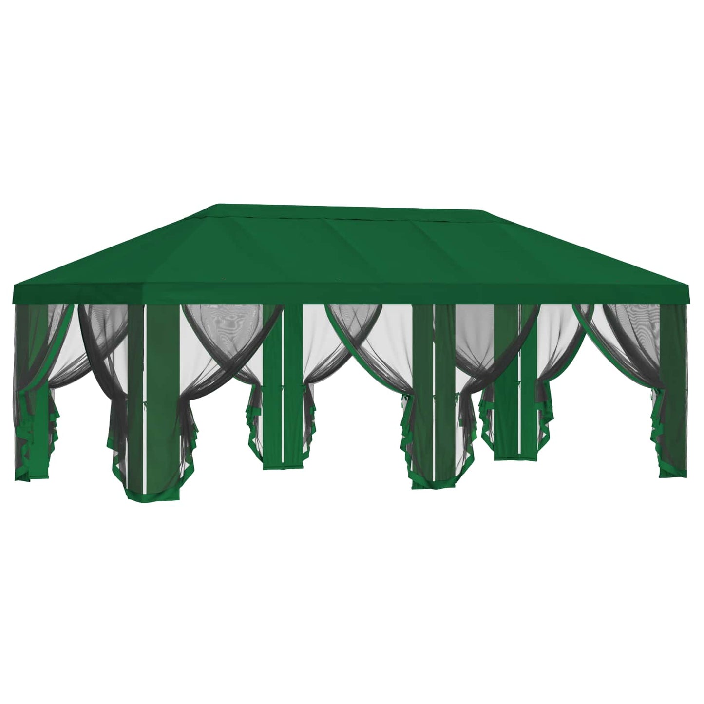 vidaXL Gazebo Cover with Sidewalls 6 x 3 m Green Polyester 190