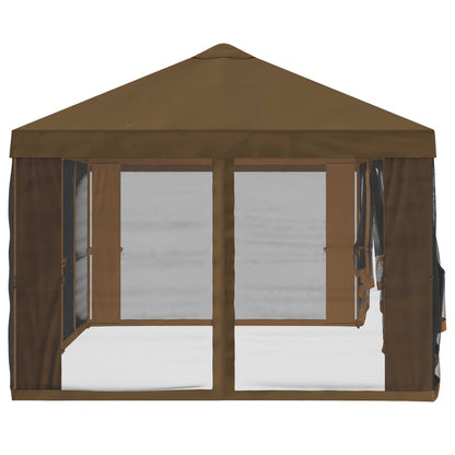 vidaXL Gazebo Cover with Sidewalls 6 x 3 m Taupe Polyester 190