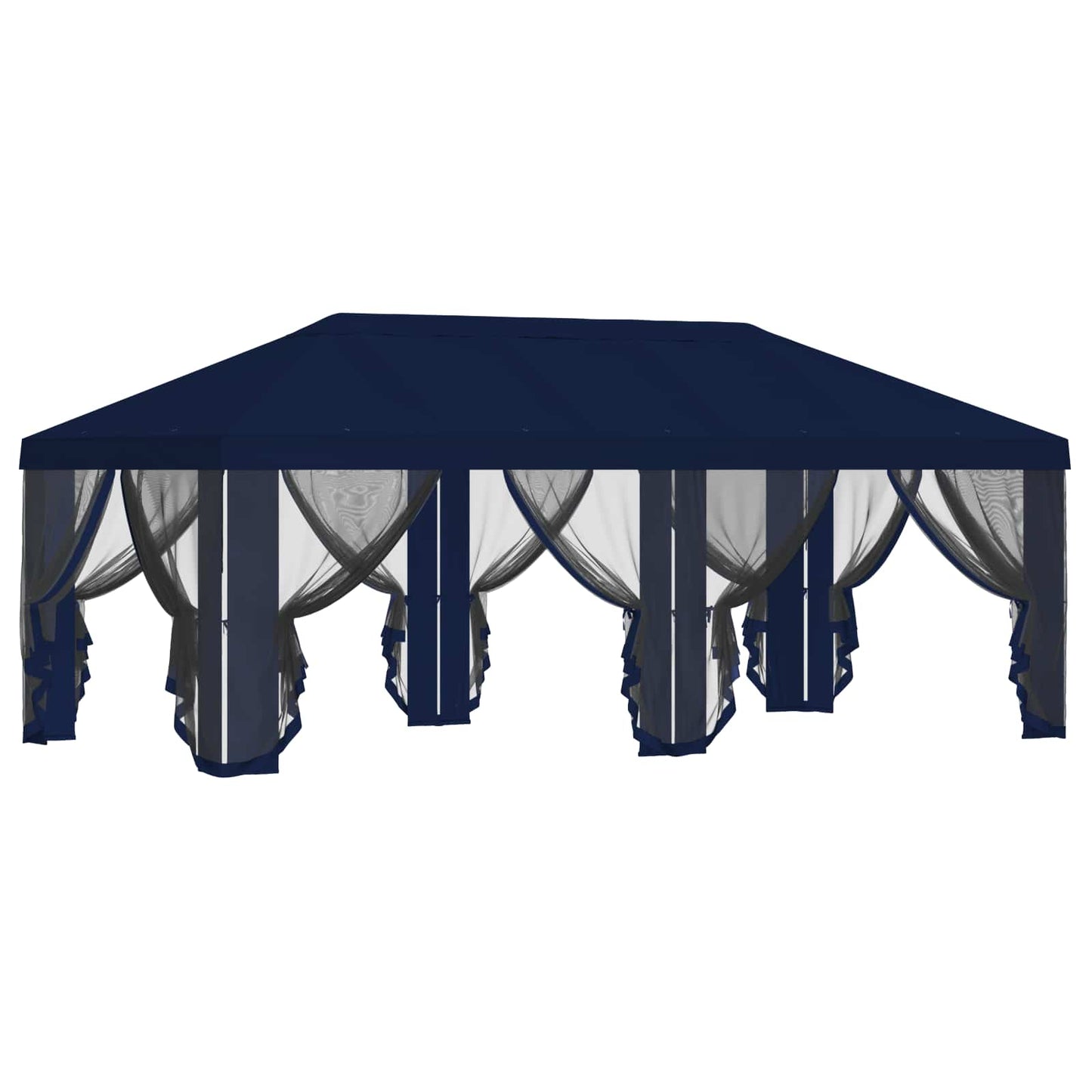 vidaXL Gazebo Cover with Sidewalls 6 x 3 m Blue Polyester 190