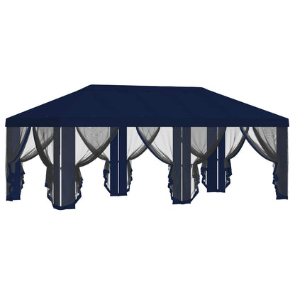 vidaXL Gazebo Cover with Sidewalls 6 x 3 m Blue Polyester 190