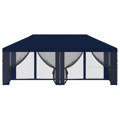 vidaXL Gazebo Cover with Sidewalls 6 x 3 m Blue Polyester 190