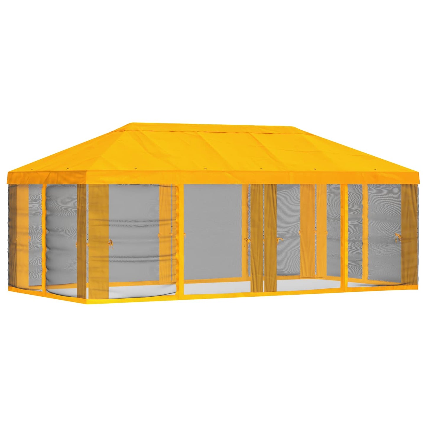 vidaXL Gazebo Cover with Sidewalls 6 x 3 m Yellow Polyester 190