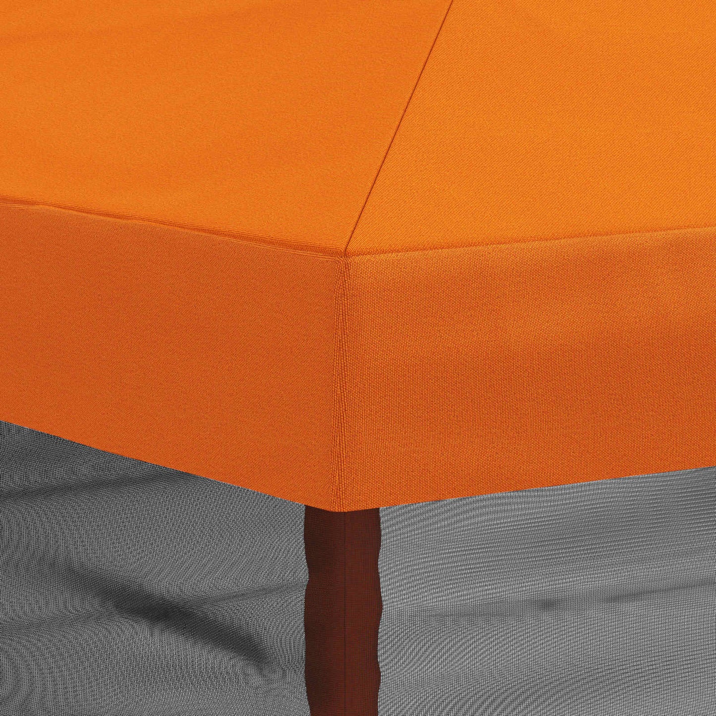 vidaXL Gazebo Cover with Sidewalls 6 x 3 m Orange Polyester 190