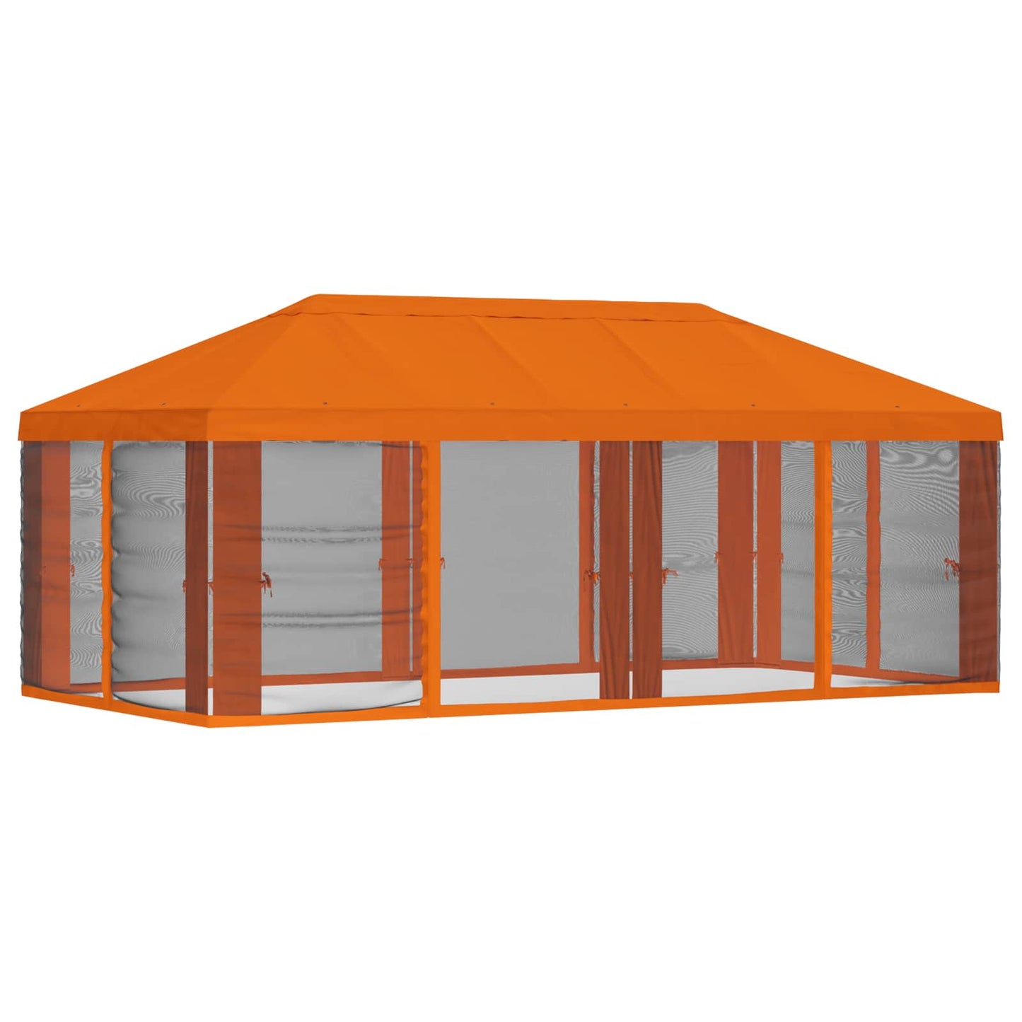 vidaXL Gazebo Cover with Sidewalls 6 x 3 m Orange Polyester 190