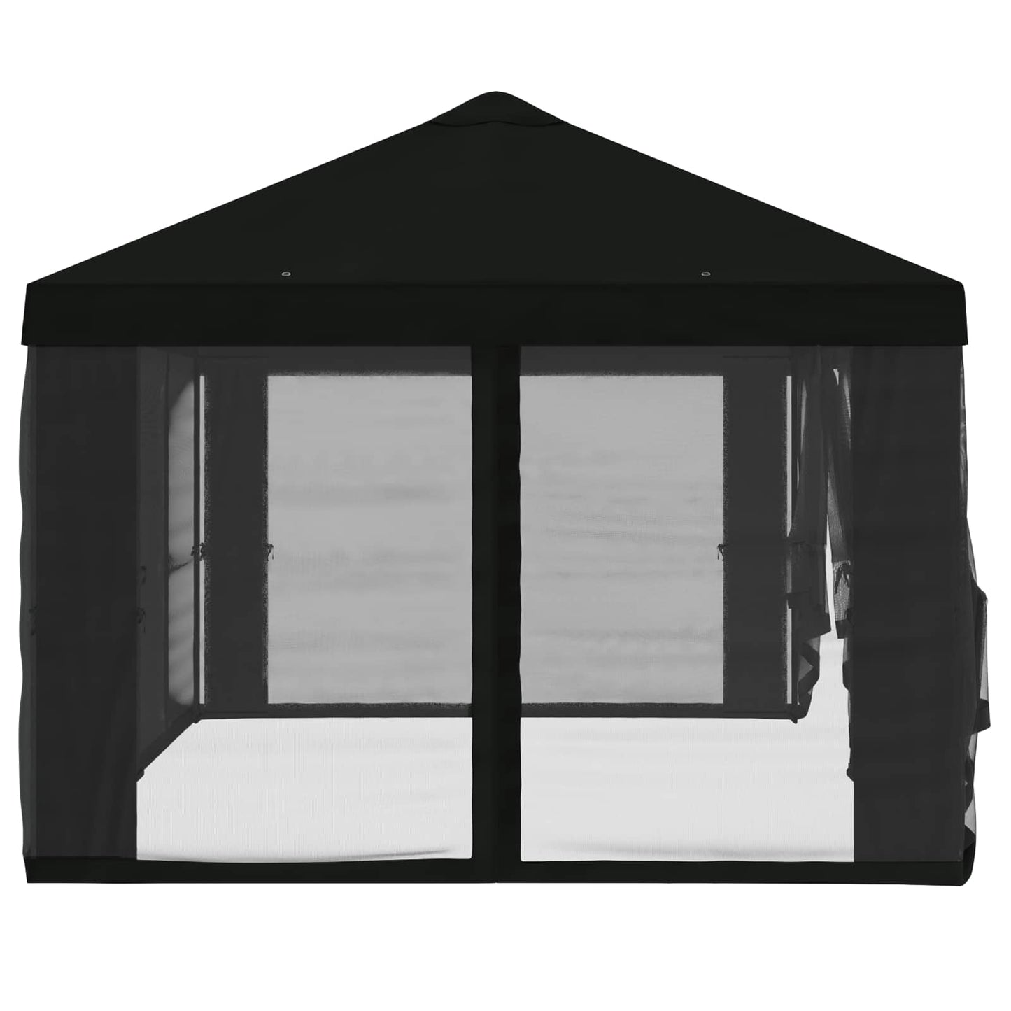 vidaXL Gazebo Cover with Sidewalls 6 x 3 m Black Polyester 190