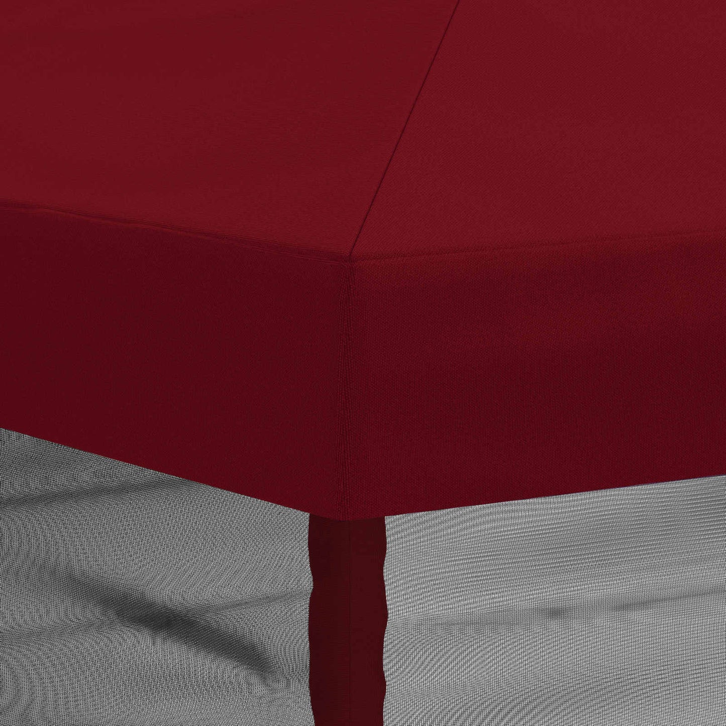 vidaXL Gazebo Cover with Sidewalls 6 x 3 m Burgundy Polyester 190