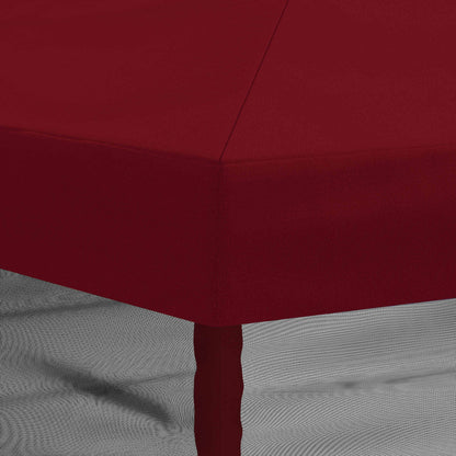 vidaXL Gazebo Cover with Sidewalls 6 x 3 m Burgundy Polyester 190